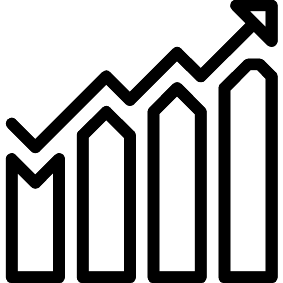 Steigendes Diagramm